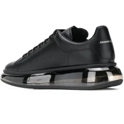 Alexander Mcqueen Raised Sole Black Bubble Sneaker< Black Trainers|Designer Trainers