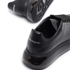 Alexander Mcqueen Raised Sole Black Bubble Sneaker< Black Trainers|Designer Trainers