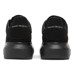 Alexander Mcqueen Raised Sole Suede Triple Black Sneaker (W)< Black Trainers|Designer Trainers