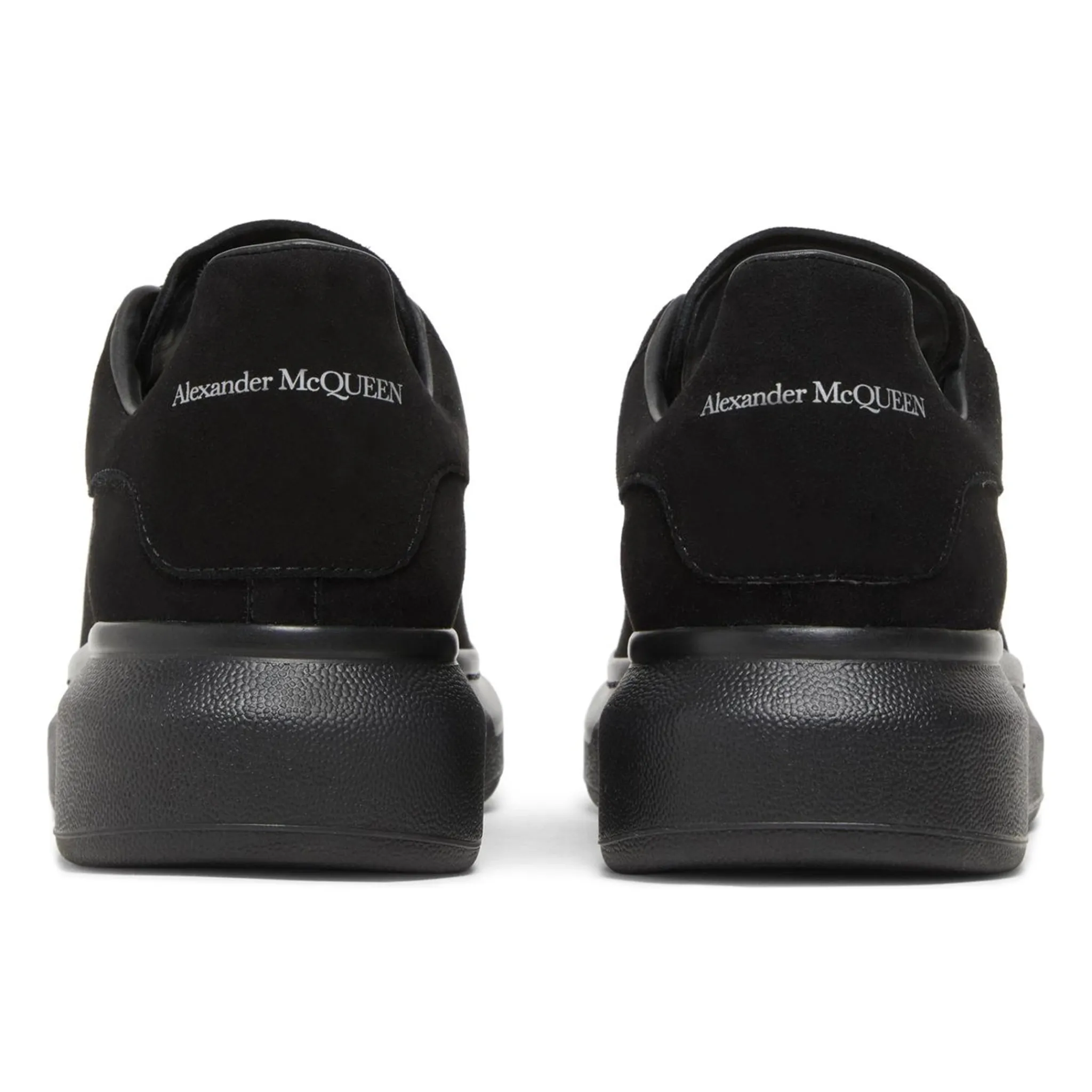 Alexander Mcqueen Raised Sole Suede Triple Black Sneaker (W)< Black Trainers|Designer Trainers