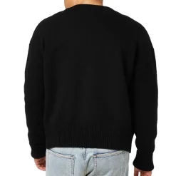 Ami Paris Ami De Coeur Black Red Cardigan< Sweatshirts & Hoodies