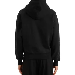 Ami Paris Ami De Coeur Logo Cotton Black Hoodie< Sweatshirts & Hoodies