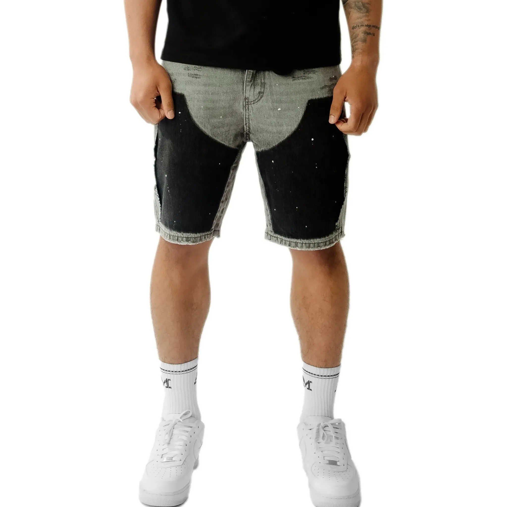 Amicci Adrano Grey Carpenter Shorts< Shorts
