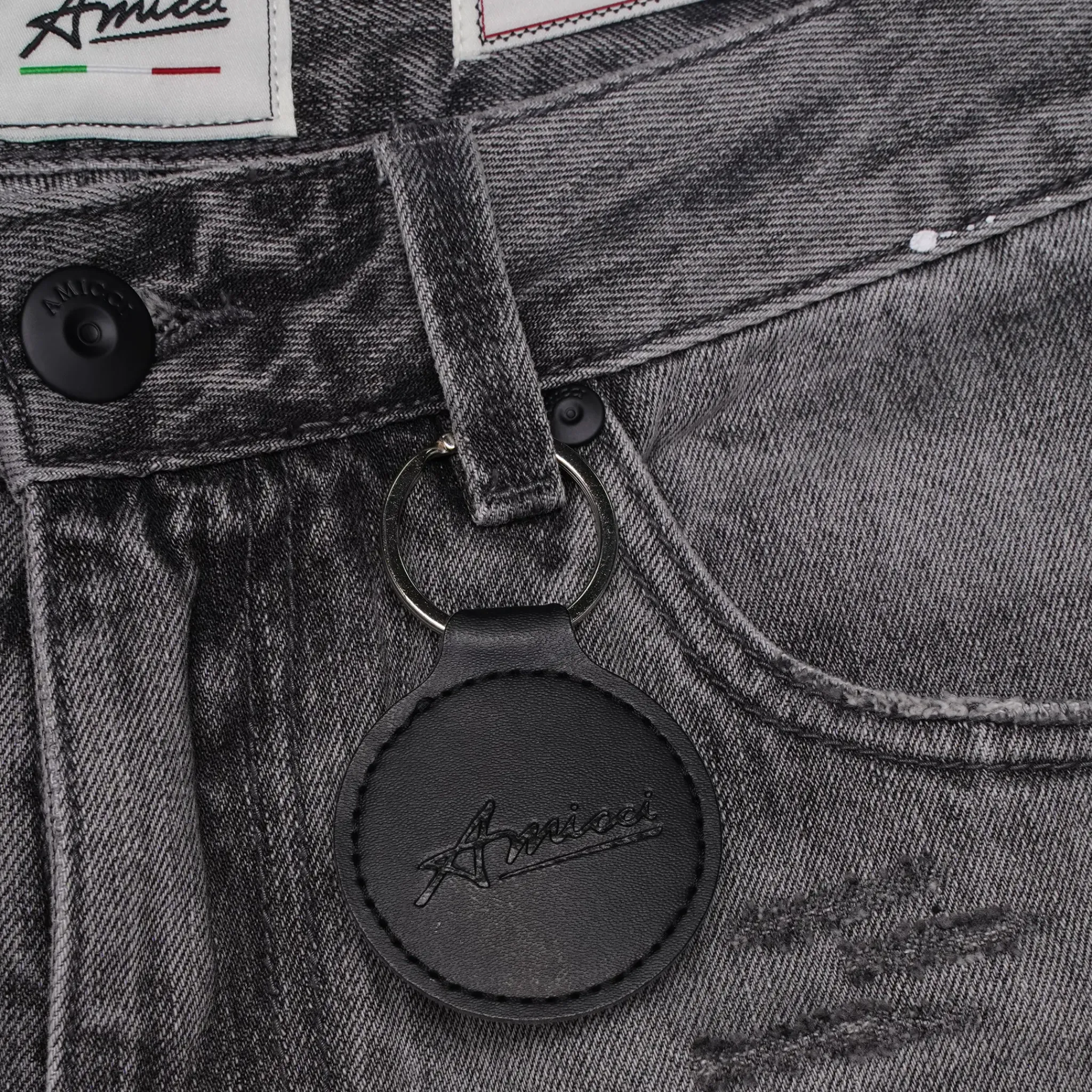 Amicci Adrano Grey Carpenter Shorts< Shorts