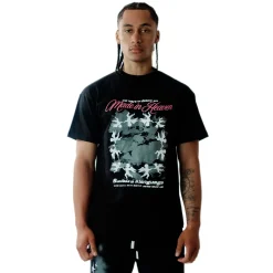 Amicci Angeli Graphic Black T Shirt< Matching Sets|T-shirts
