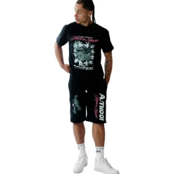 Amicci Angeli Graphic Black T Shirt< Matching Sets|T-shirts