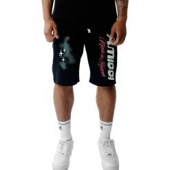Amicci Angeli Graphic Black Shorts< Shorts|Matching Sets