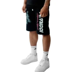 Amicci Angeli Graphic Black Shorts< Shorts|Matching Sets