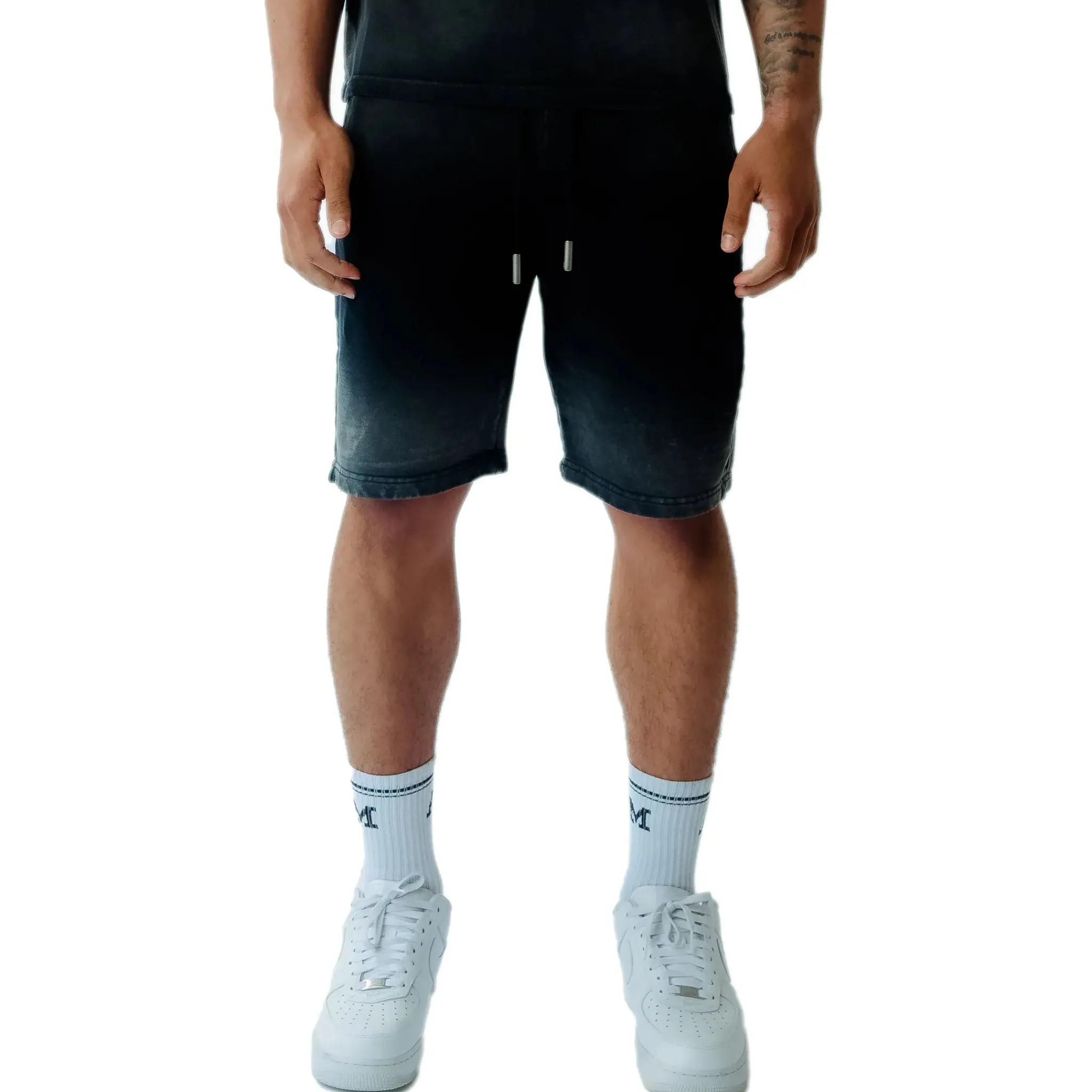 Amicci Levanto Washed Black Shorts< Shorts|Matching Sets