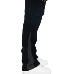 Amicci Renzo Flare Cargo Pants Black< Cargo Pants|Bottoms