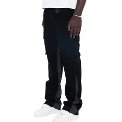 Amicci Renzo Flare Cargo Pants Black< Cargo Pants|Bottoms