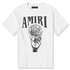 Amiri Crystal Ball T Shirt White< T-shirts