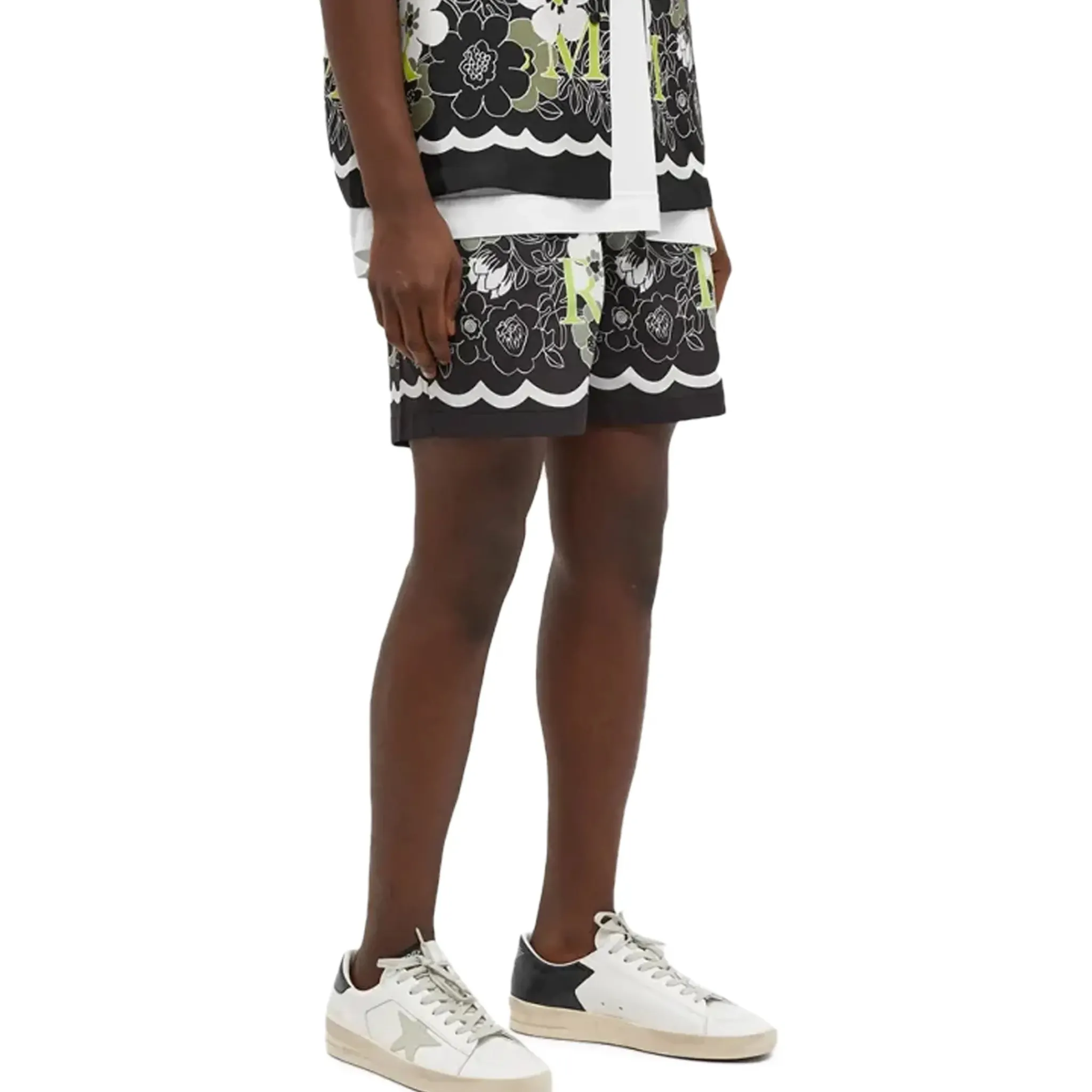 Amiri Flower Black Swim Shorts< Swimwear|Shorts