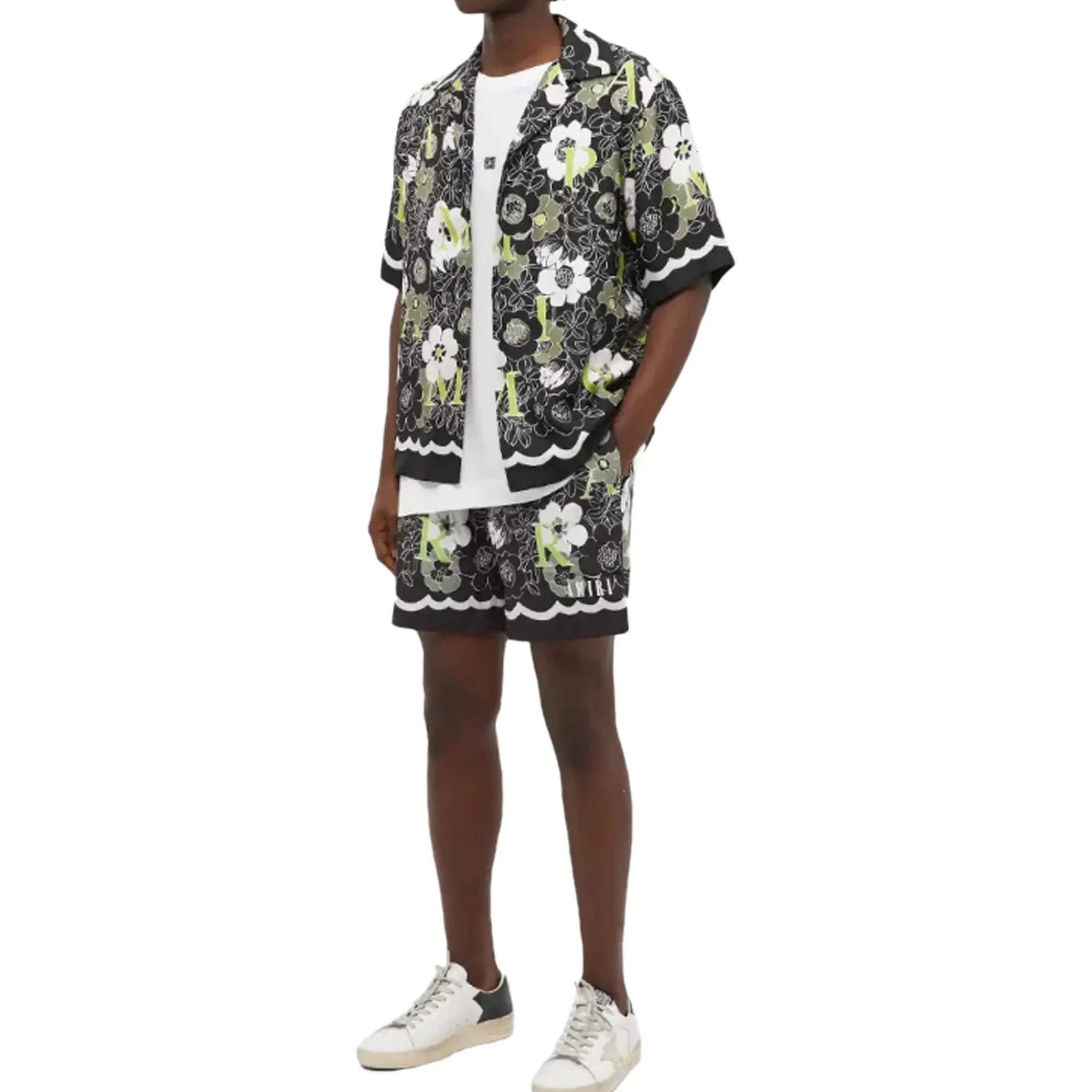 Amiri Flower Black Swim Shorts< Swimwear|Shorts