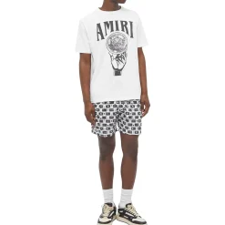 Amiri Interweave Black White Swim Shorts< Swimwear|Shorts