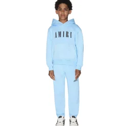Amiri Kids '' Baby Blue Hoodie< Sweatshirts & Hoodies