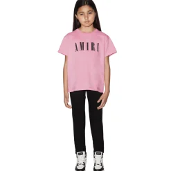 Amiri Kids '' Baby Pink T Shirt< T-shirts