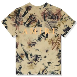 Amiri Kids Bones Tie Dye Green T Shirt< T-shirts