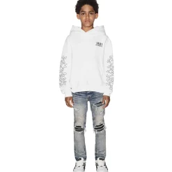 Amiri Kids Bones White Hoodie< Sweatshirts & Hoodies