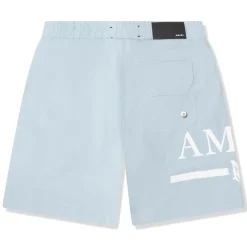 Amiri Kids MA Bar Dusty Blue Swim Trunks< Shorts