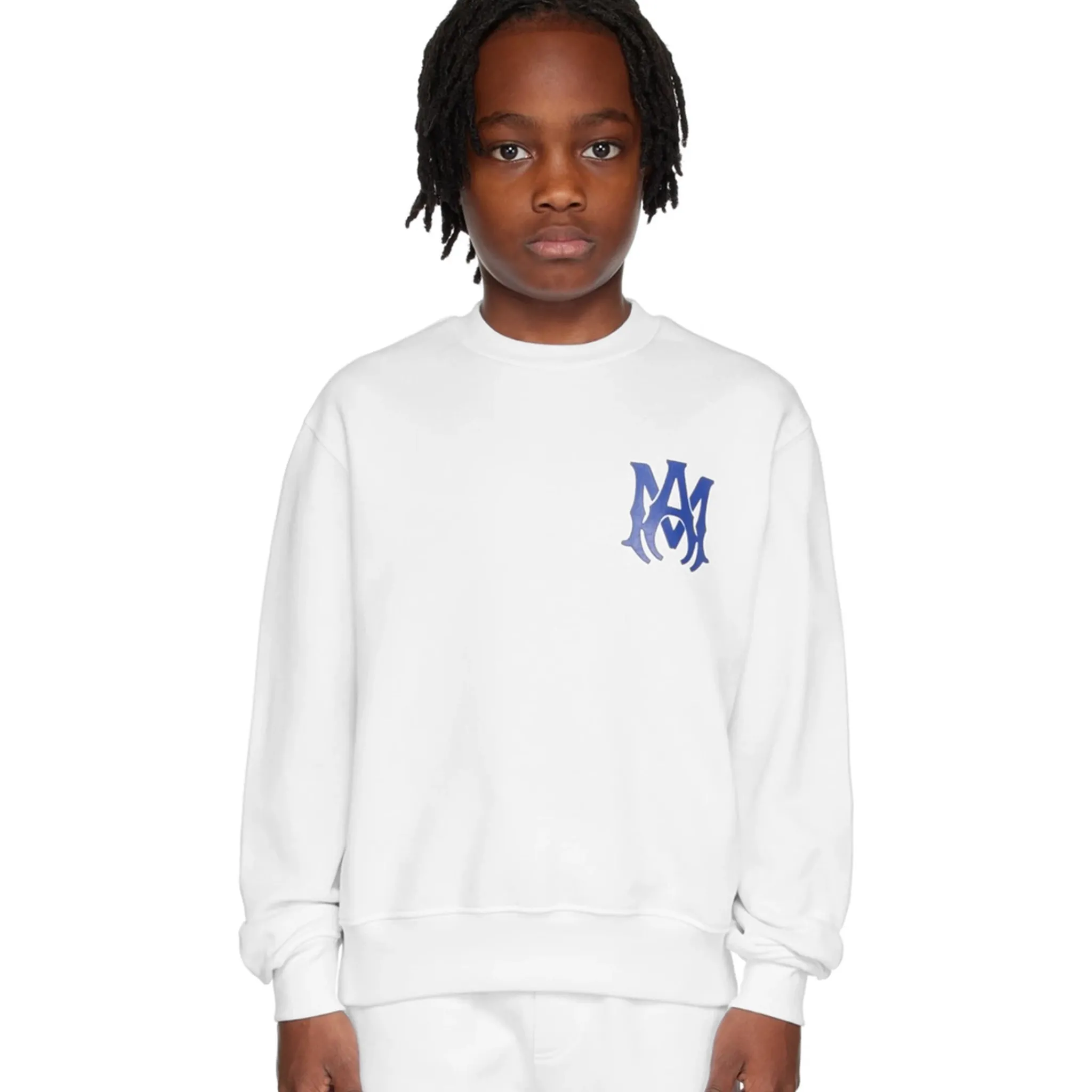 Amiri Kids MA Core Logo White Sweatshirt< Sweatshirts & Hoodies