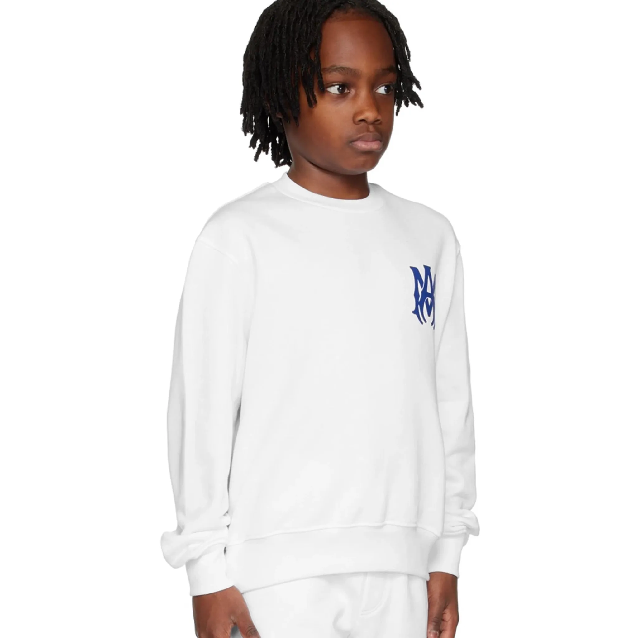 Amiri Kids MA Core Logo White Sweatshirt< Sweatshirts & Hoodies