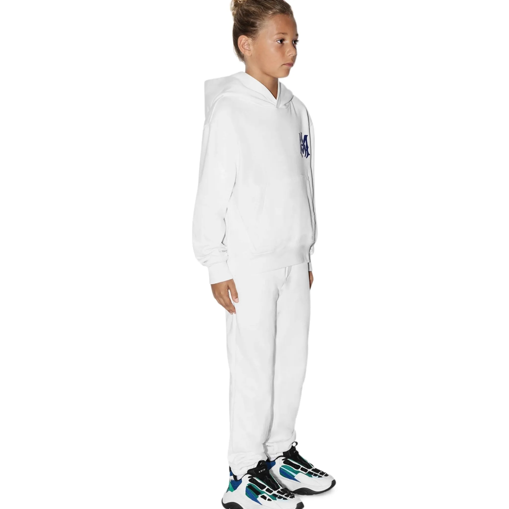 Amiri Kids MA Core Logo White Hoodie< Sweatshirts & Hoodies