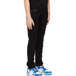 Amiri Kids Stack Black Jeans< Jeans|Bottoms