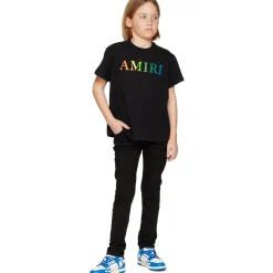 Amiri Kids Stack Black Jeans< Jeans|Bottoms