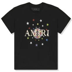 Amiri Kids Star Graphic Black T Shirt< T-shirts