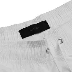 Amiri Ma Bar Logo Swim Shorts White< Swimwear|Shorts