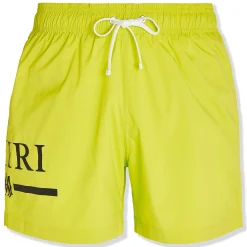 Amiri Ma Bar Logo Swim Shorts Lime< Swimwear|Shorts