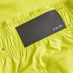 Amiri Ma Bar Logo Swim Shorts Lime< Swimwear|Shorts