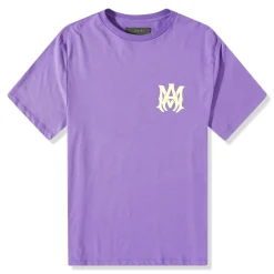 Amiri MA Logo T Shirt Purple< T-shirts