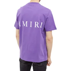 Amiri MA Logo T Shirt Purple< T-shirts