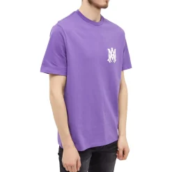 Amiri MA Logo T Shirt Purple< T-shirts