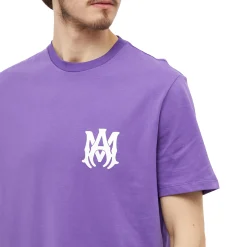 Amiri MA Logo T Shirt Purple< T-shirts