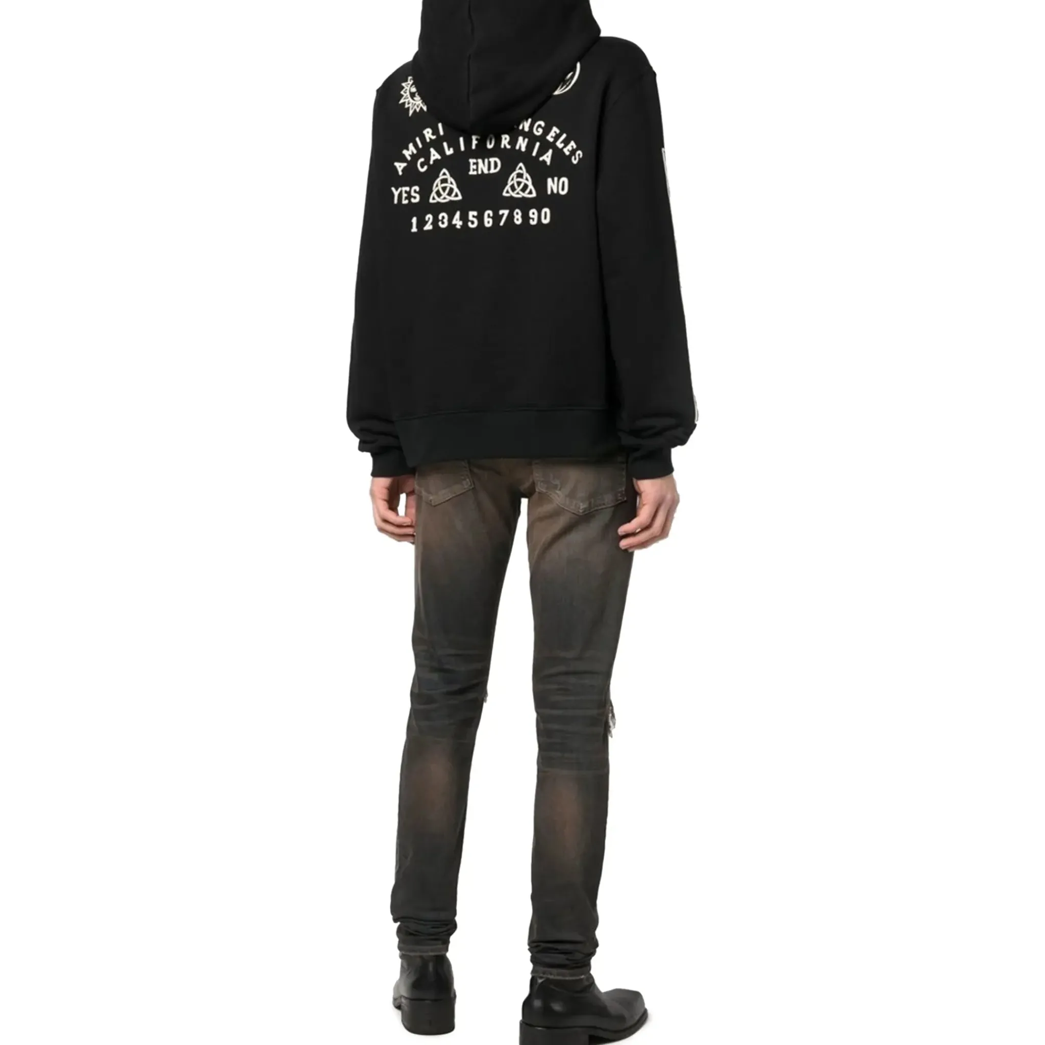 Amiri Ouija Board Black Hoodie< Sweatshirts & Hoodies