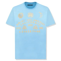 Amiri Ouija Board Carolina Blue T Shirt< T-shirts