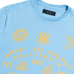 Amiri Ouija Board Carolina Blue T Shirt< T-shirts