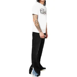 Amiri Pegasus Script Logo White T Shirt< T-shirts