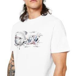 Amiri Pegasus Script Logo White T Shirt< T-shirts