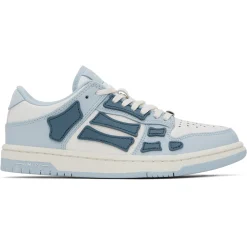 Amiri Skeleton Low Top Baby Blue White Sneaker< Designer Trainers