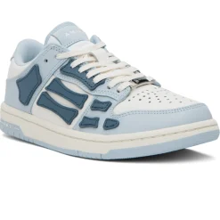 Amiri Skeleton Low Top Baby Blue White Sneaker< Designer Trainers