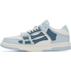 Amiri Skeleton Low Top Baby Blue White Sneaker< Designer Trainers