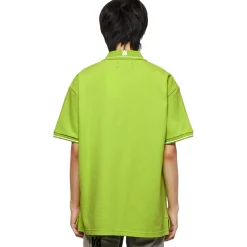 Amiri Solid Short Sleeve Green Polo Shirt< Polo Shirts