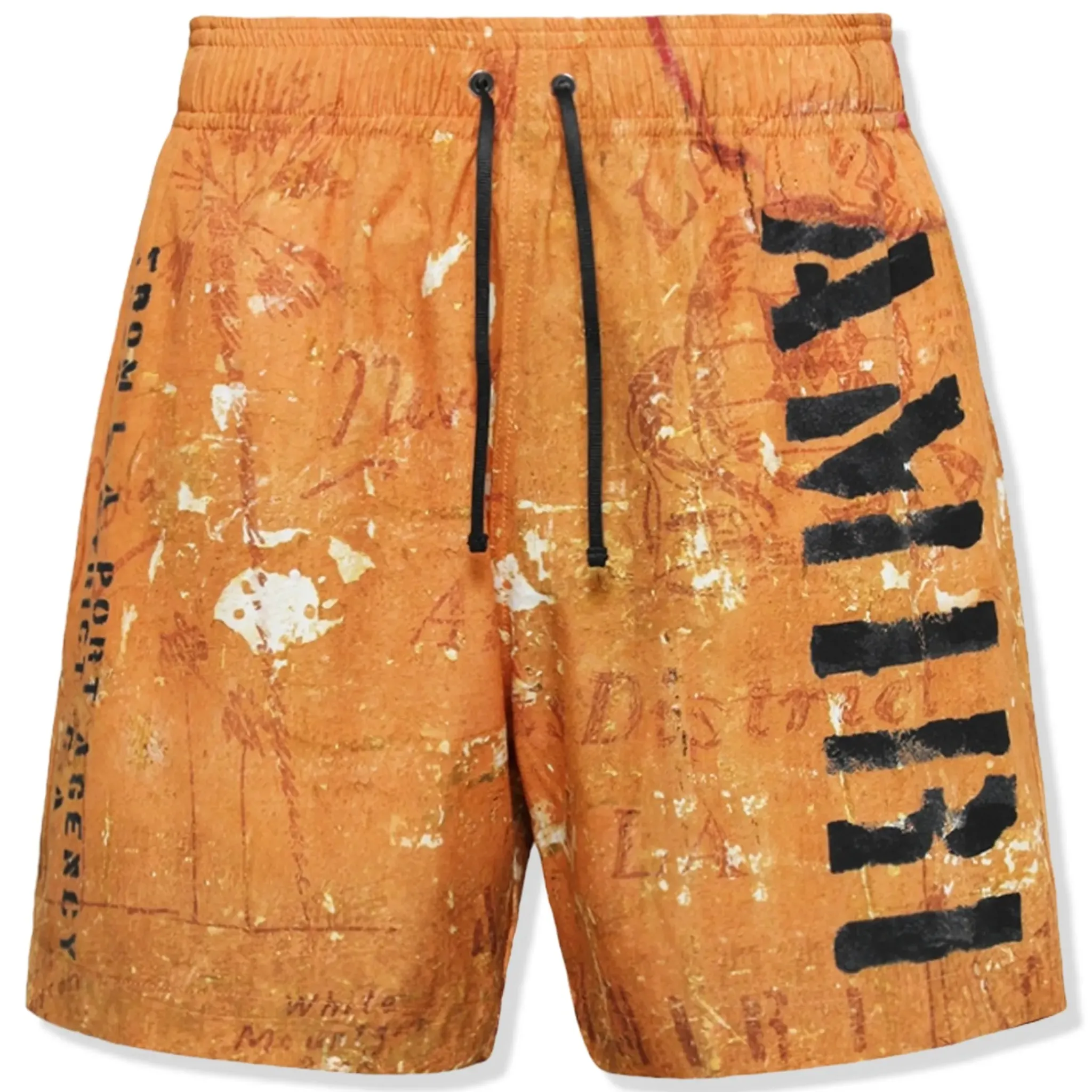 Amiri Stencil Military Orange Swim Shorts< Swimwear|Shorts