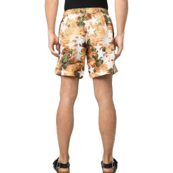 Amiri Tropical Star Orange Swim Shorts< Swimwear|Shorts