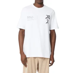 Amiri Wes Lang Checker Skull White T Shirt< T-shirts