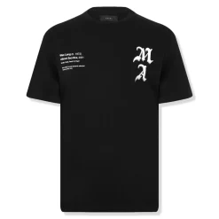 Amiri Wes Lang Checker Skull Black T Shirt< T-shirts